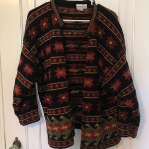 Aztec pattern cardigan